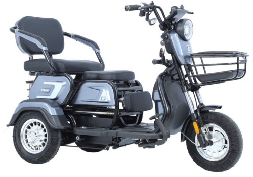 Električni tricikl 14" TITAN 250W 48V/20Ah siva